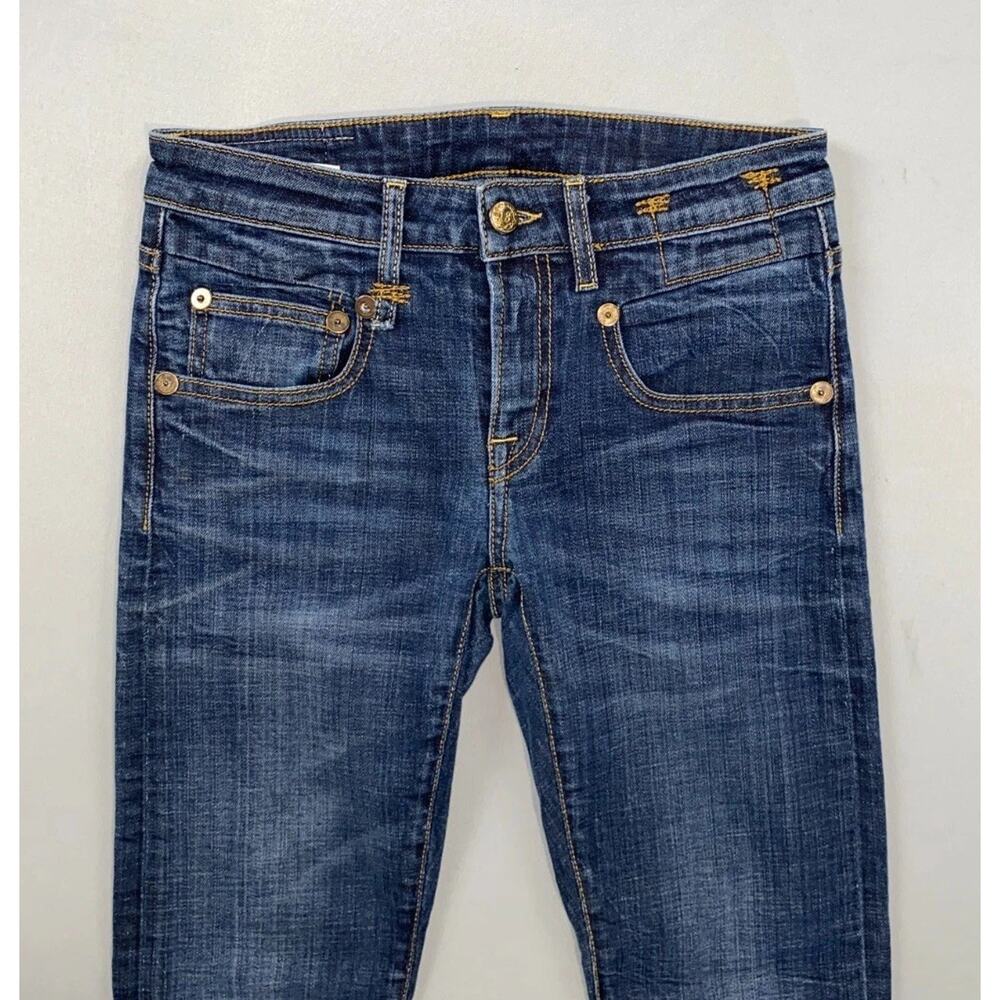 R13 Boy Skinny Made In Italy Crop Jeans R13WM0086-59 Women's Size 24 EUC! - Picture 4 of 5